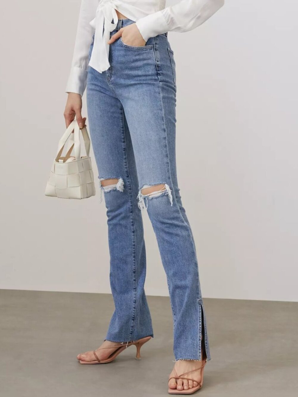 FAVORITE DAUGHTER Valentina Tower Super High-Rise Cigarette, Size 29